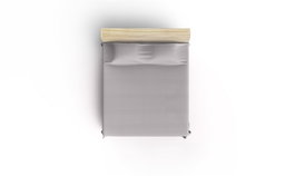 L'essentiel linge de maison Sábana doble de piqué Gris claro